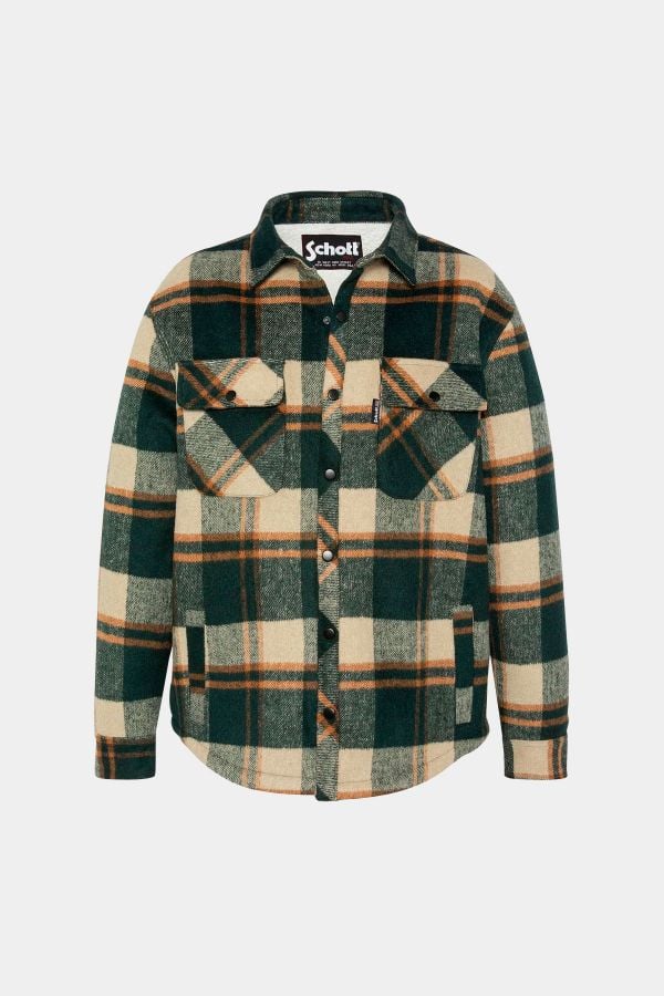 Herren Hemd Schott CARY GREEN CHECKS