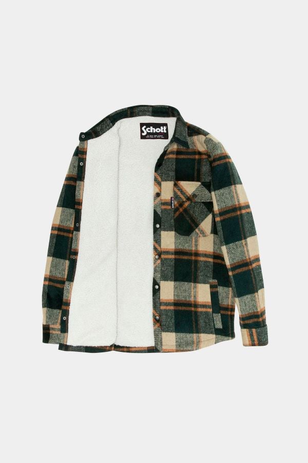 Herren Hemd Schott CARY GREEN CHECKS