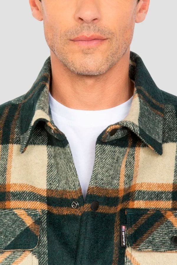 Herren Hemd Schott CARY GREEN CHECKS