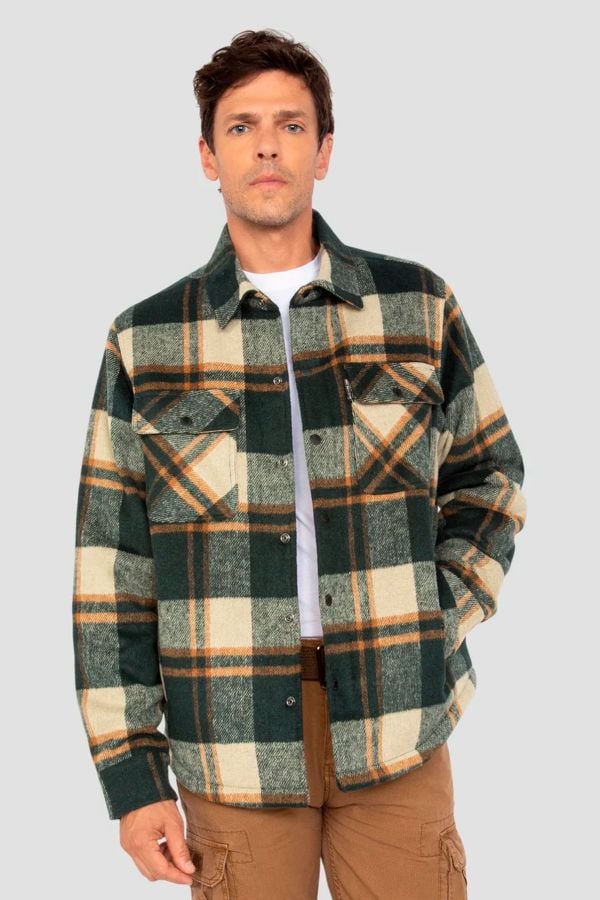Herren Hemd Schott CARY GREEN CHECKS