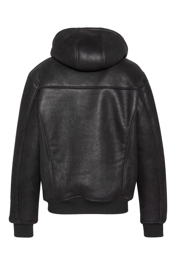 Herren Jacke Schott LCSHEEPCITYH BLACK — Ansicht 2