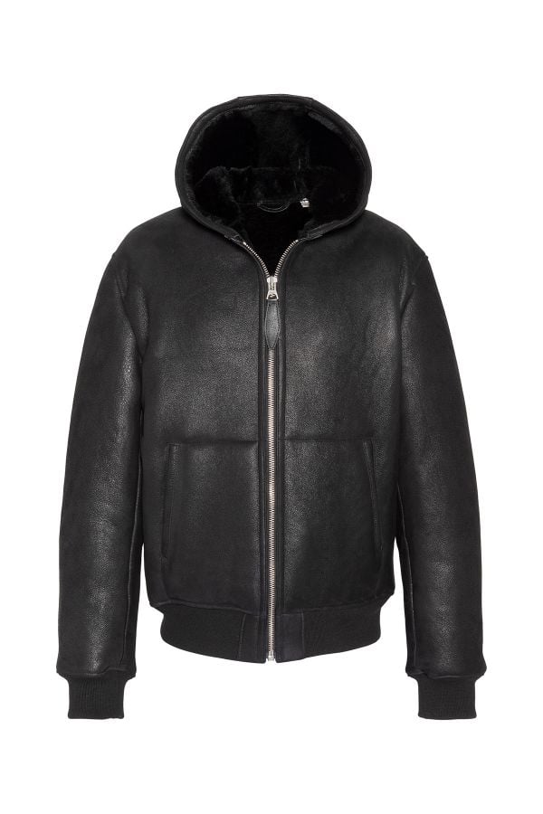 Herren Jacke Schott LCSHEEPCITYH BLACK — Ansicht 1