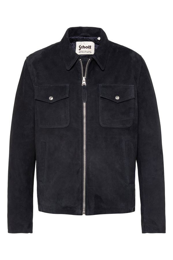 Herren Jacke Schott LCWESTW26 NAVY