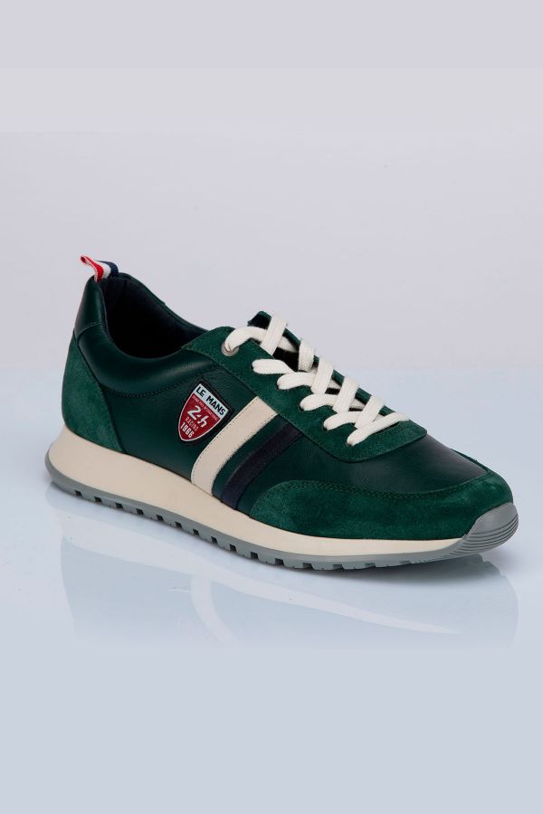 Scarpe Da Ginnastica In Pelle Uomo 24h Le Mans STARTING VERT