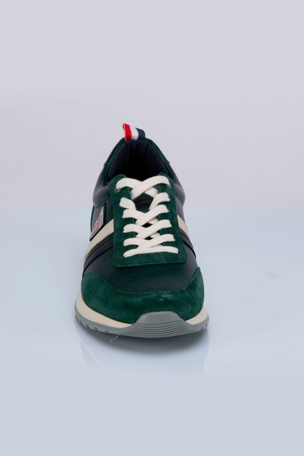 Scarpe Da Ginnastica In Pelle Uomo 24h Le Mans STARTING VERT