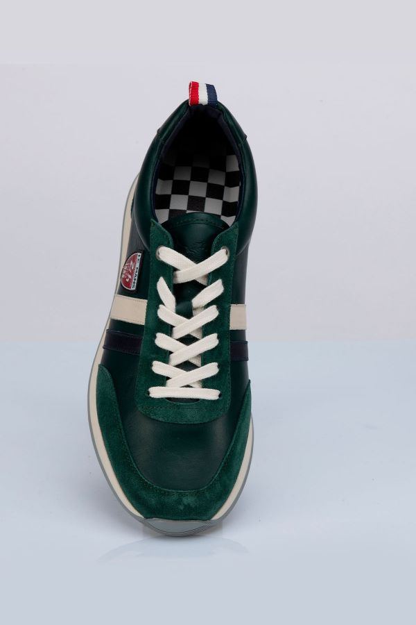 Scarpe Da Ginnastica In Pelle Uomo 24h Le Mans STARTING VERT