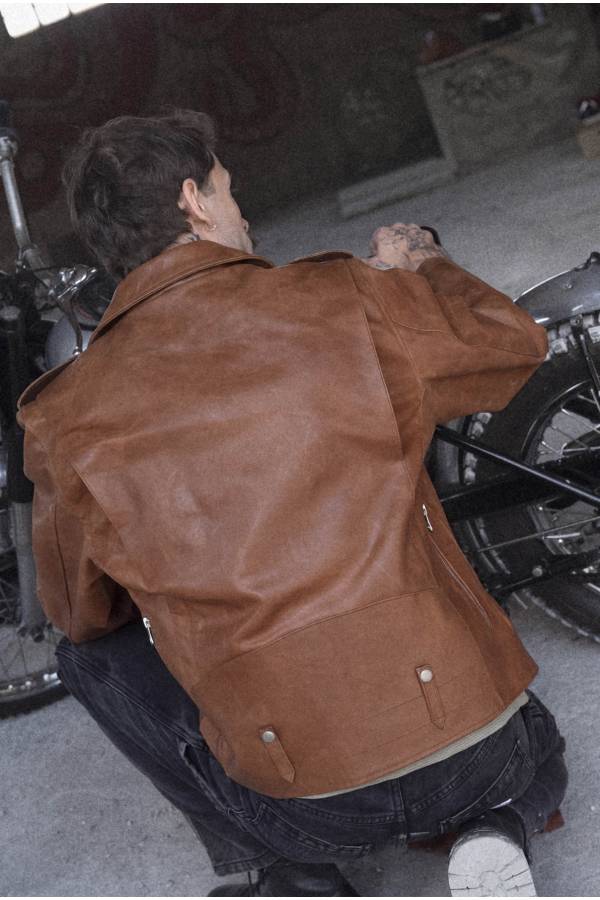 Giacche Uomo Buco J-21R COGNAC — vista 4
