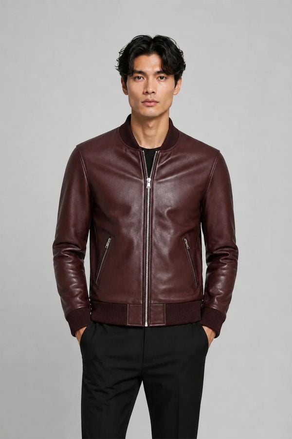 Herren Jacke Serge Pariente BONBON BORDEAUX