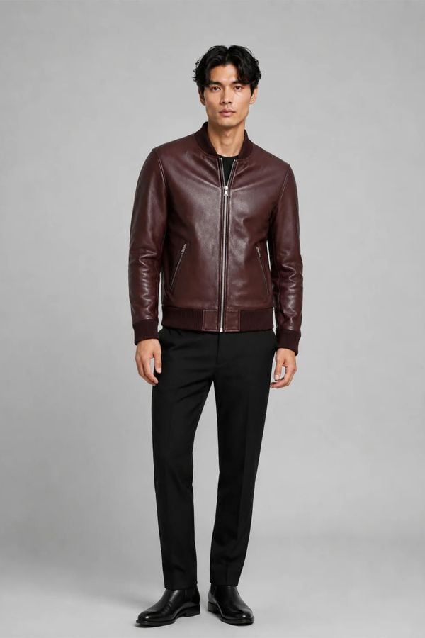 Herren Jacke Serge Pariente BONBON BORDEAUX
