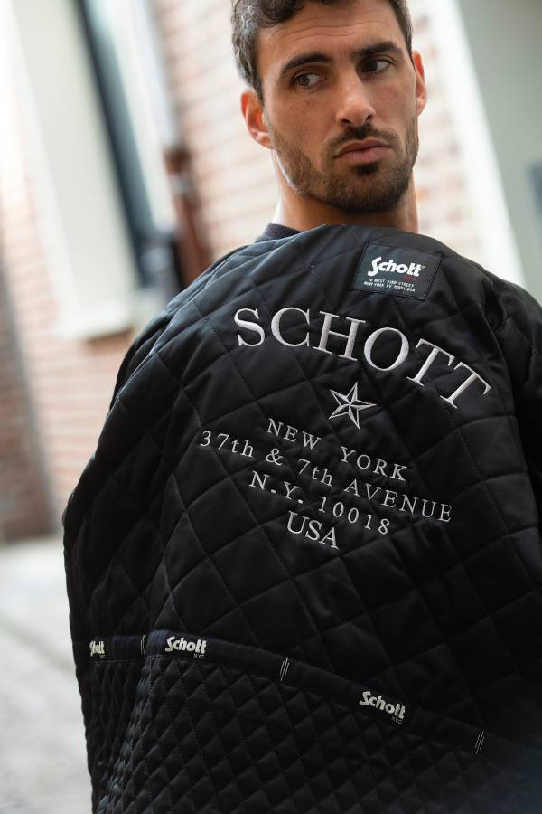 Chaqueta Hombre Schott LCJACK BLACK — vista 3