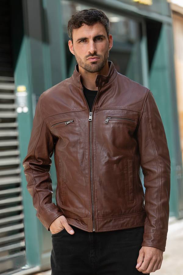 Herren Jacke Cityzen JACKSON SHEEP MOCCA — Ansicht 7