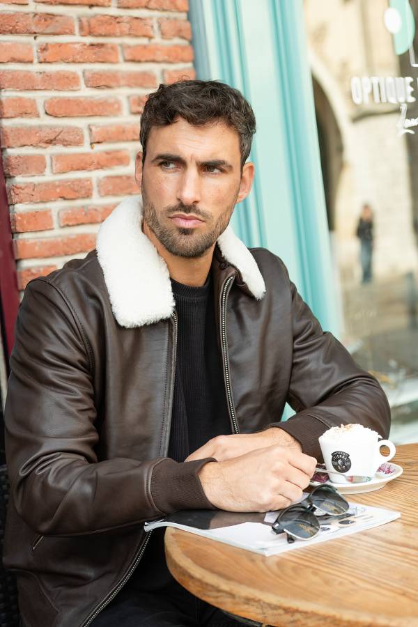  Uomo Schott LCYALES2CC BROWN — vista 6
