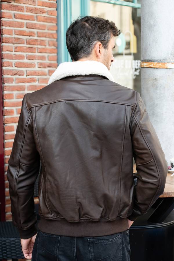  Uomo Schott LCYALES2CC BROWN — vista 2