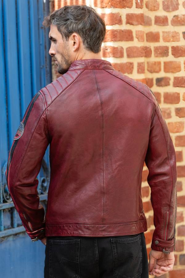 Chaqueta Hombre Cityzen ORLANDO DARK RED — vista 4