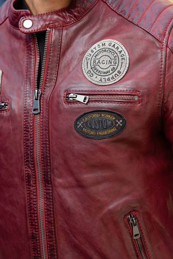 Chaqueta Hombre Cityzen ORLANDO DARK RED — vista 3
