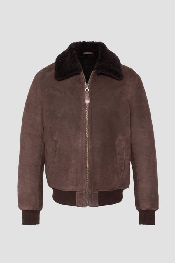  Uomo Schott LCSHEEPSUEDE BROWN — vista 4
