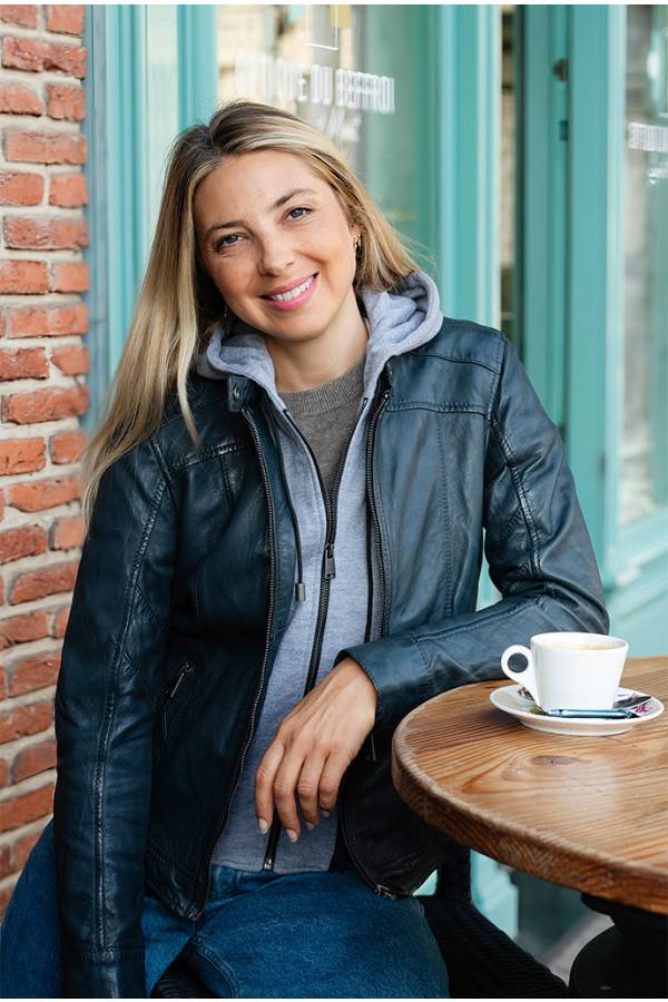 Damen Jacke Cityzen ISABELA HOOD NAVY — Ansicht 1