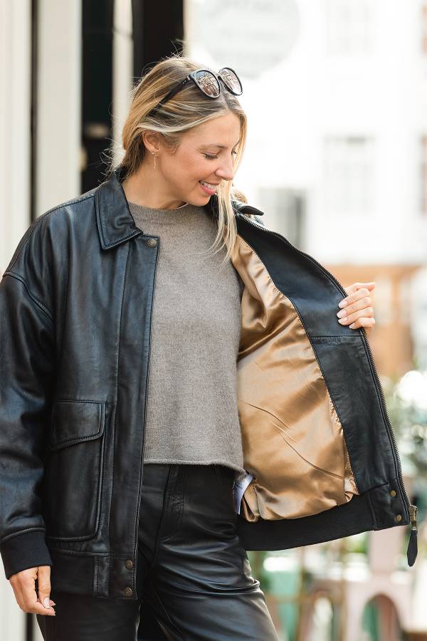 Chaqueta Mujeres Schott LCWDAISY BLACK — vista 7