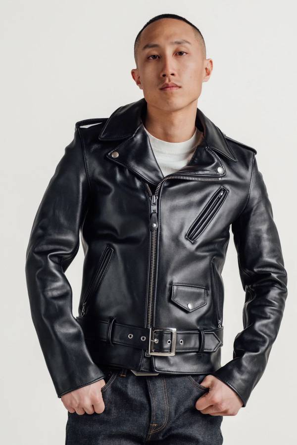 Blouson Homme Schott 613S BLACK — vue 2