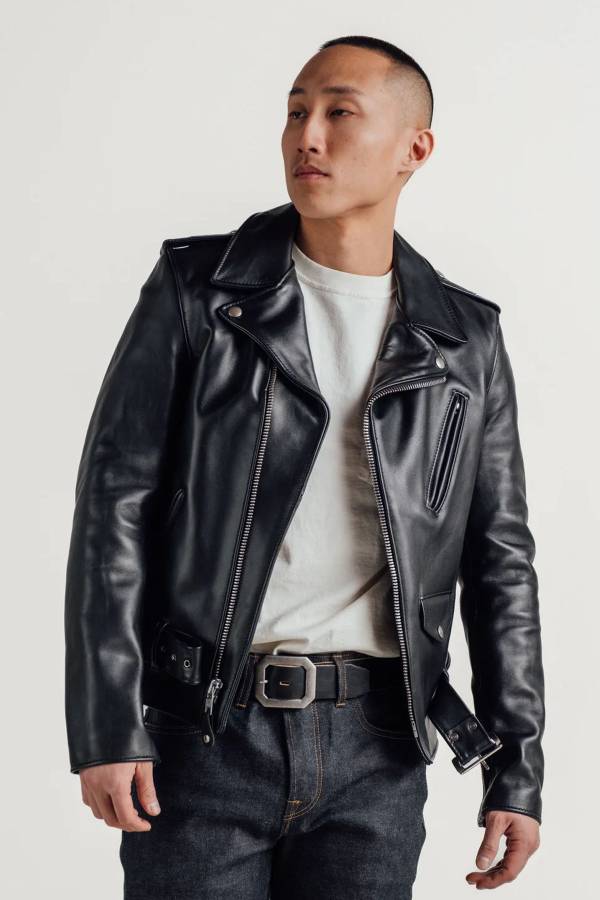 Blouson Homme Schott 613S BLACK — vue 11