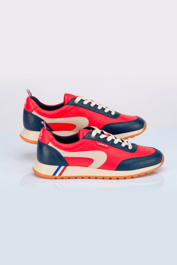 Herren Ledersneakers 24h Le Mans HUNAUDIERE RED RACING — Ansicht 1