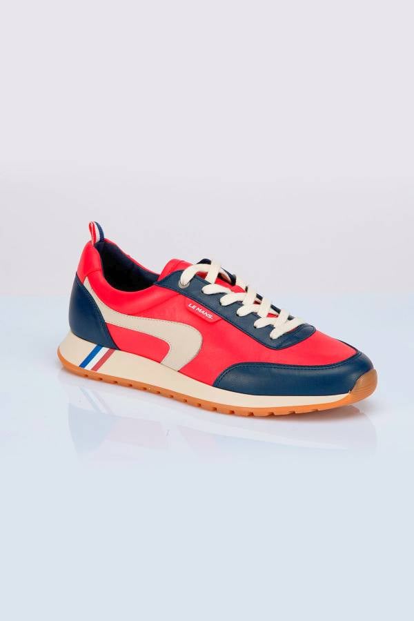 Herren Ledersneakers 24h Le Mans HUNAUDIERE RED RACING — Ansicht 4