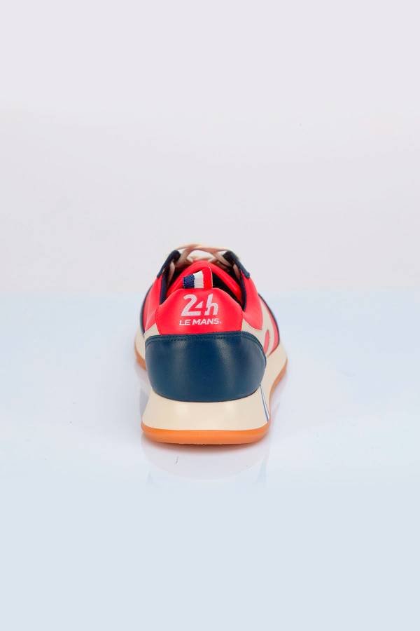Herren Ledersneakers 24h Le Mans HUNAUDIERE RED RACING — Ansicht 3