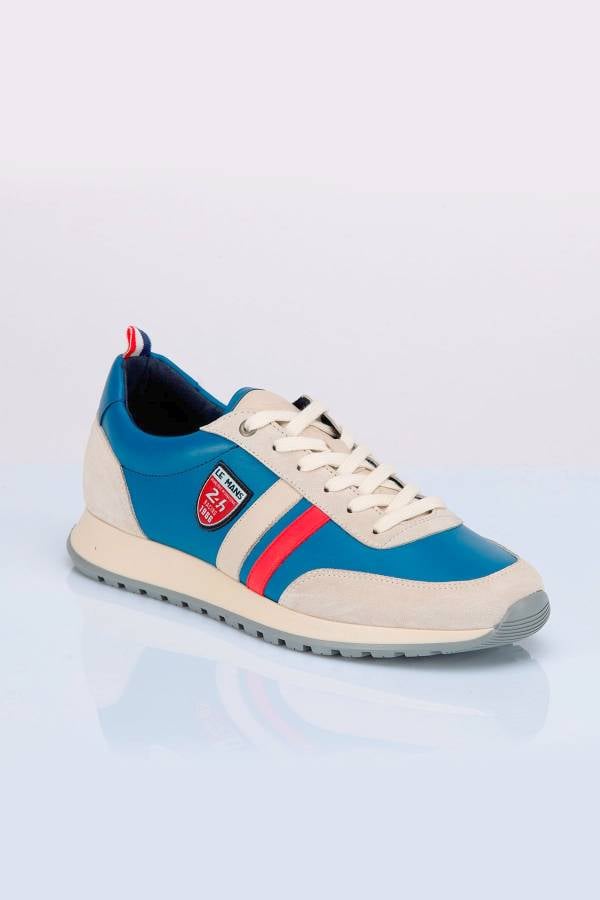 Herren Ledersneakers 24h Le Mans STARTING OCEAN BLUE — Ansicht 2