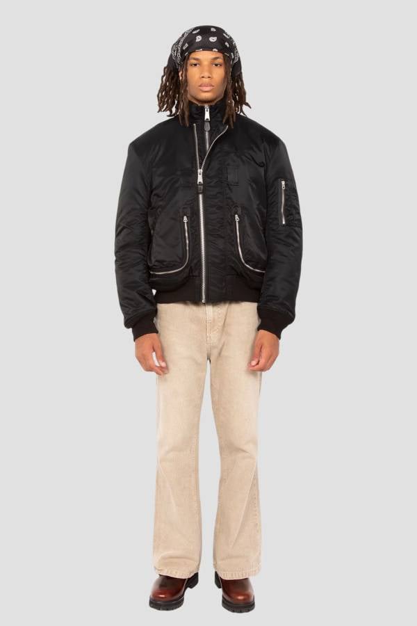 Herren Jacke Schott AIRCAMPS BLACK — Ansicht 12