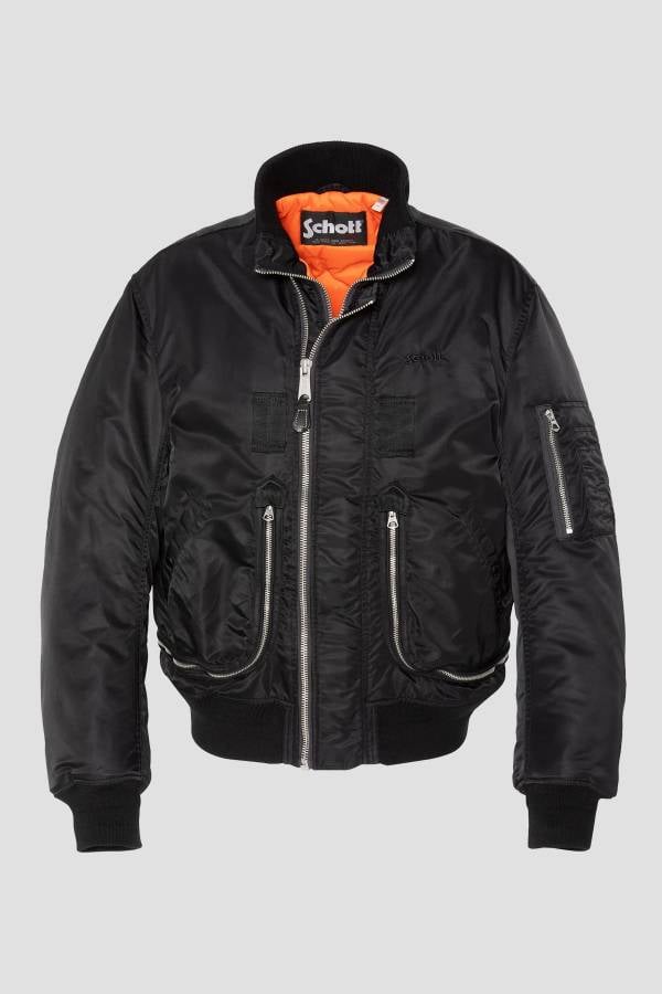Herren Jacke Schott AIRCAMPS BLACK — Ansicht 5