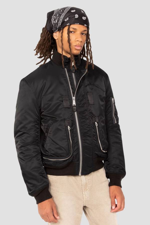 Herren Jacke Schott AIRCAMPS BLACK — Ansicht 11