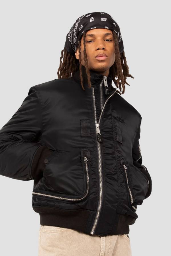 Herren Jacke Schott AIRCAMPS BLACK — Ansicht 1
