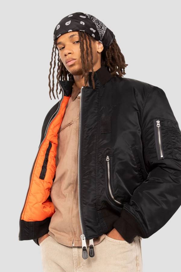 Herren Jacke Schott AIRCAMPS BLACK — Ansicht 4
