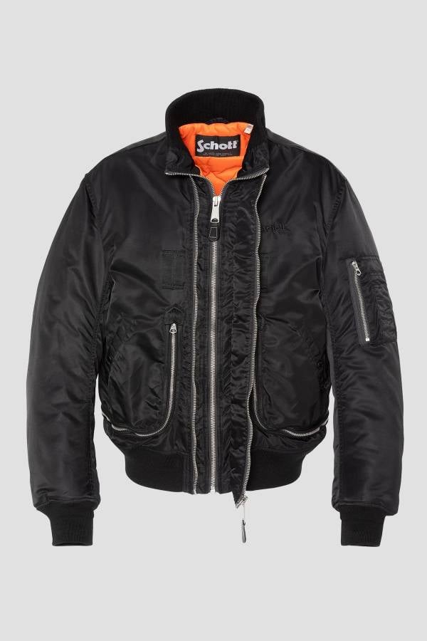 Herren Jacke Schott AIRCAMPS BLACK — Ansicht 6