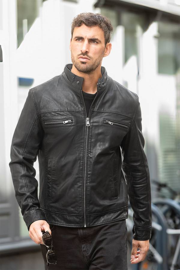 Chaqueta Hombre Cityzen JACKSON SHEEP BLACK — vista 4