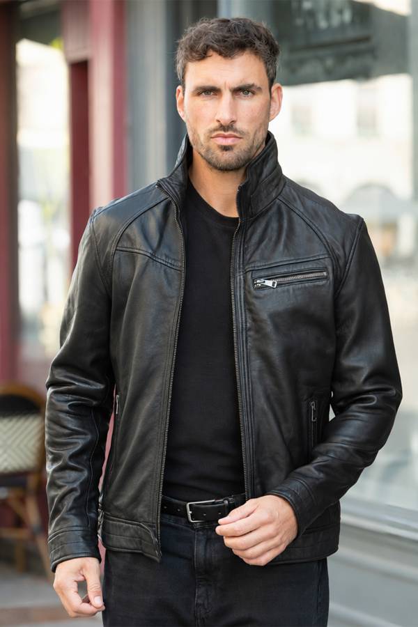 Chaqueta Hombre Cityzen WOLF SHEEP BLACK — vista 6