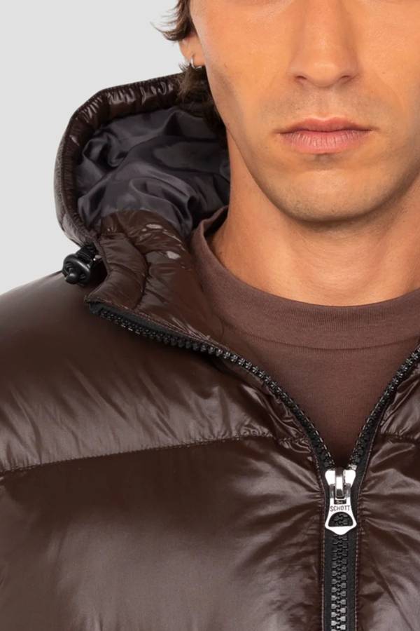 Chaqueta Hombre Schott COLUMBUS BROWN — vista 3
