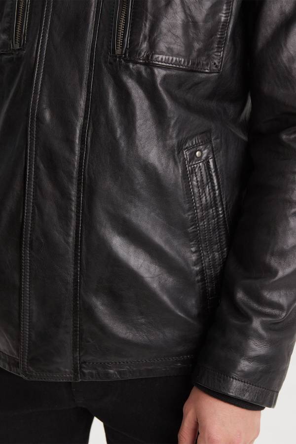 Blouson Homme Daytona ANDERSON IC SHEEP TIGER BLACK — vue 5