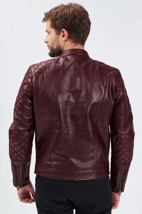 Blouson Homme Daytona COBALT COW SEMI VEG BORDO — vue 3