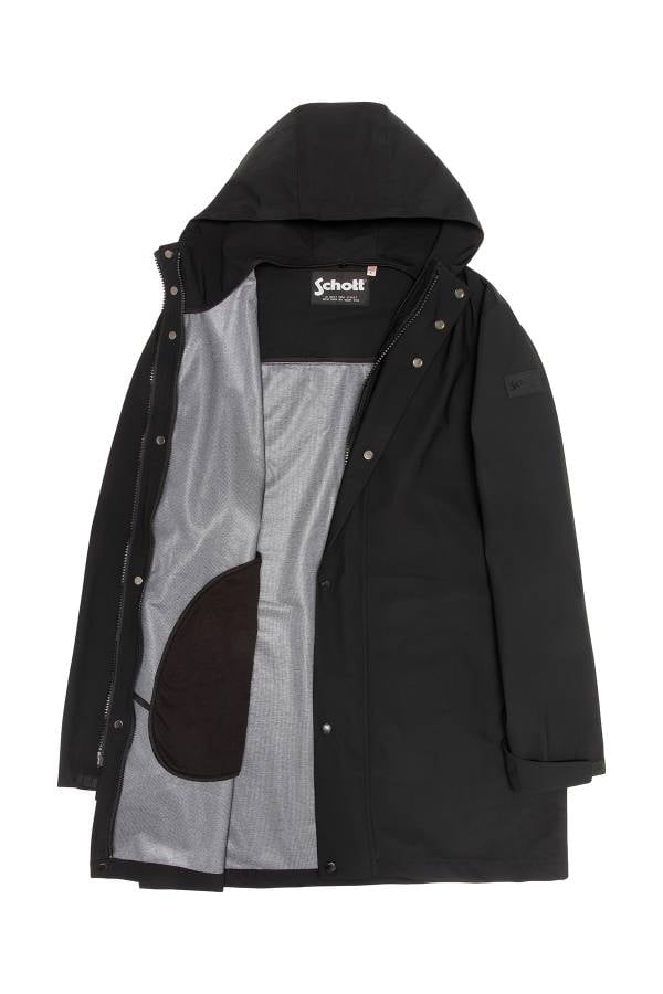 Herren Mantel Schott CANTON BLACK — Ansicht 8