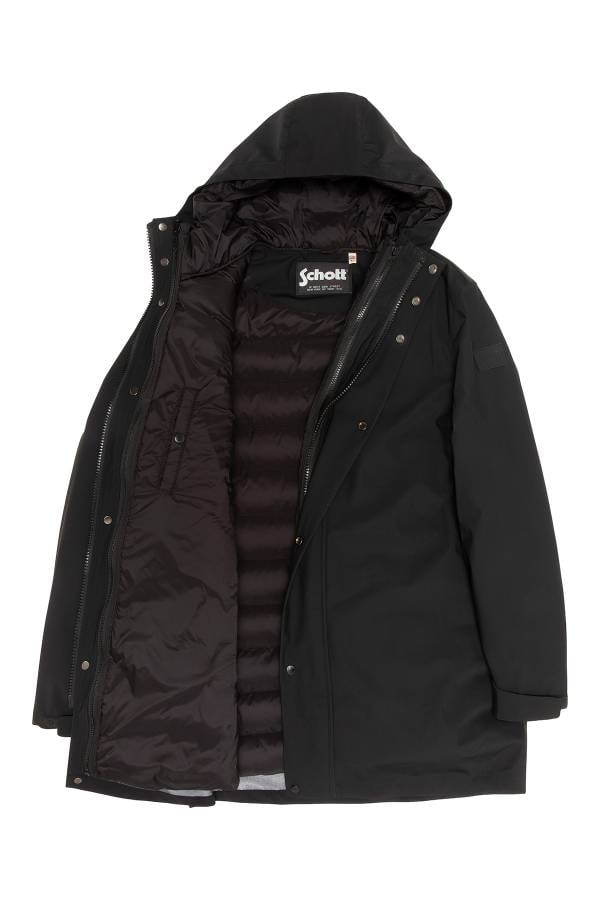 Herren Mantel Schott CANTON BLACK — Ansicht 7