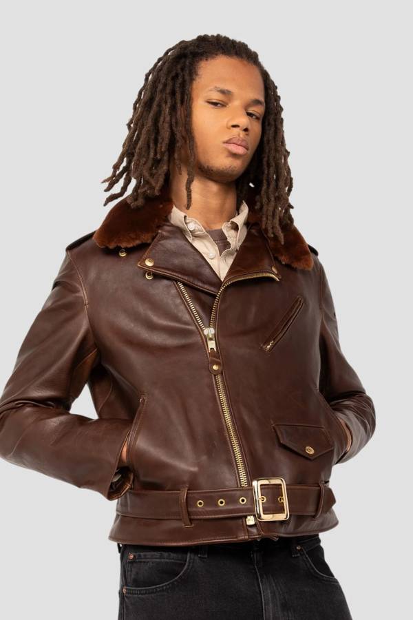  Homme Schott P656H BROWN — vue 13
