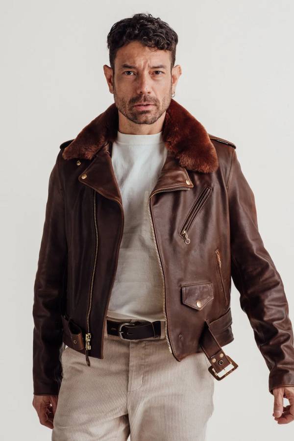  Homme Schott P656H BROWN — vue 18