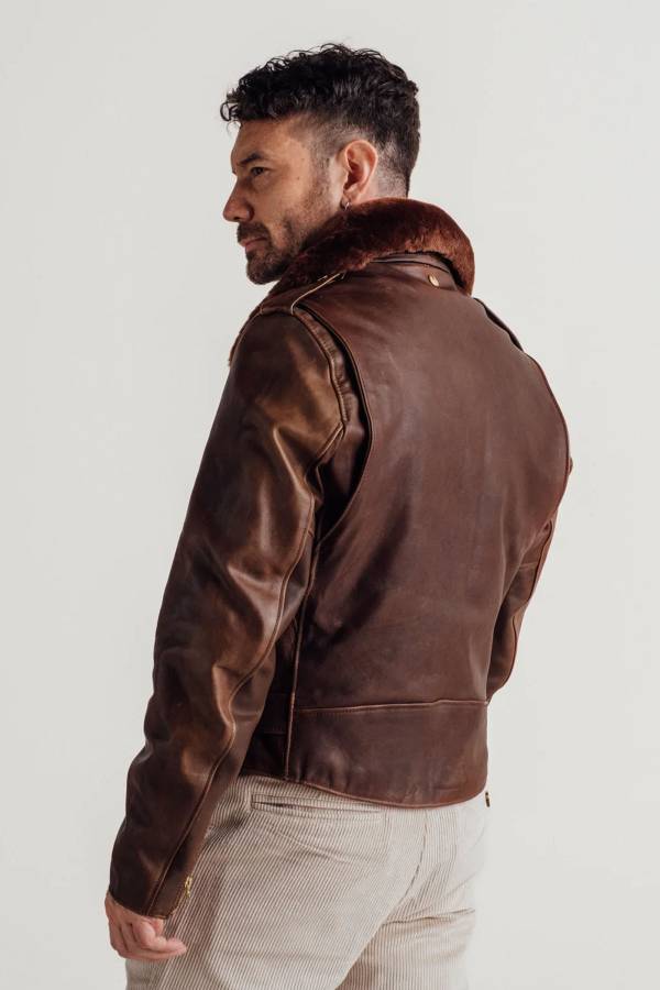  Homme Schott P656H BROWN — vue 3
