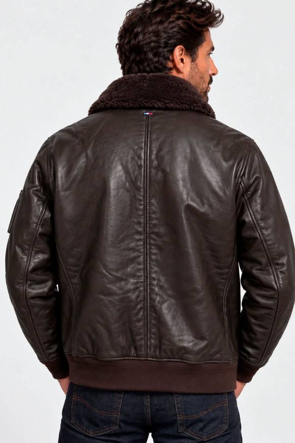  Homme Patrouille De France MA-1 ALPHA BROWN — vue 2